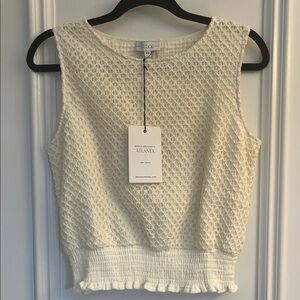 NWT S’Edge Women's Cream Textured Top
